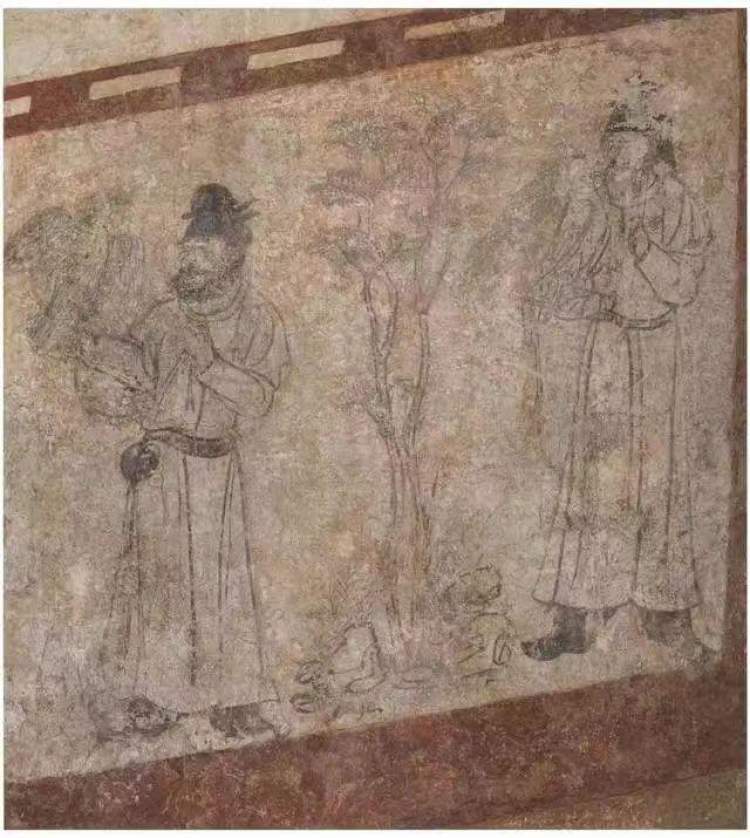 章怀太子墓"客使图""马球图""狩猎出行图",永泰公主墓 "宫女图