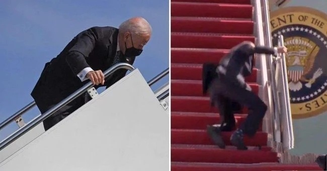 为了预防摔倒拜登穿上了一双好鞋被誉为行走的理疗机器