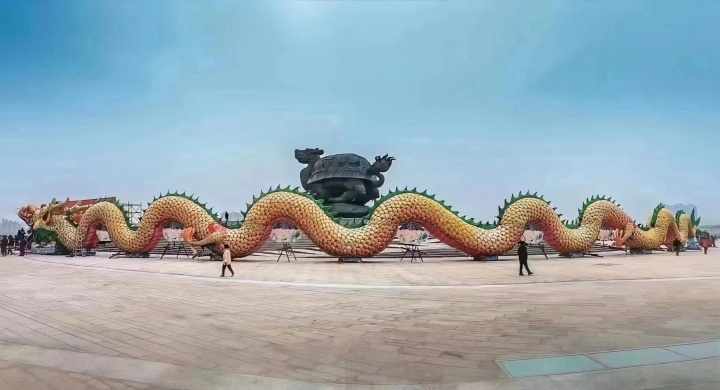 非遗寻龙｜鳌江划大龙：能发声会喷水，99米大龙将于2月初亮相_腾讯新闻