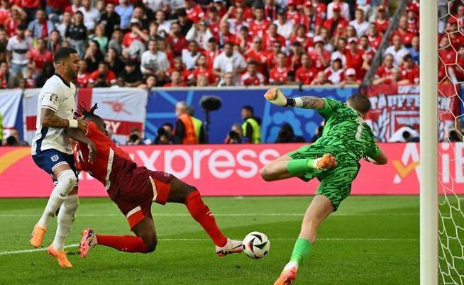 欧洲杯四分之一决赛:英格兰点球大战淘汰瑞士,挺进_