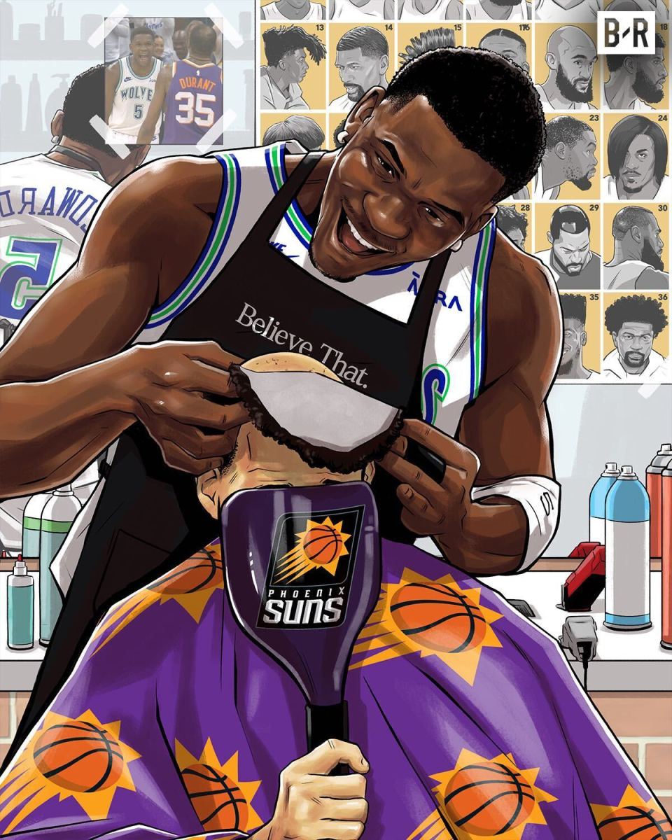 与杜兰特拥抱热聊!华子40 9回应横扫kd:今天我把他送回家了