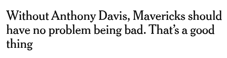 曝濃眉交易已無法完成！獨行俠或因禍得福：效仿雷霆馬刺崛起之路 - 