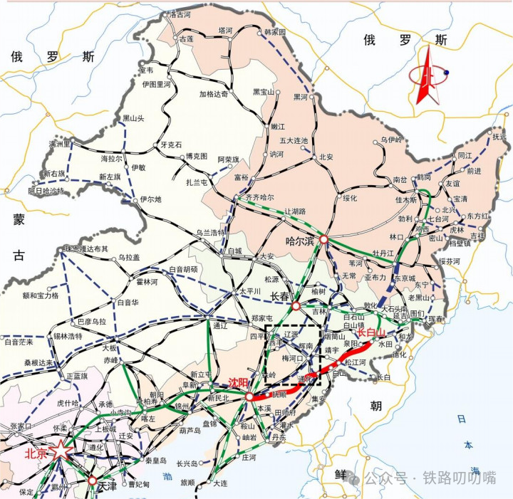 除齐海满高铁齐海段属于规划研究项目外,剩余未开工的牡敦高铁,长辽通