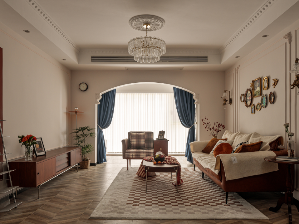 132㎡法式复古风情,开放式设计,让日常充满浪漫氛围!