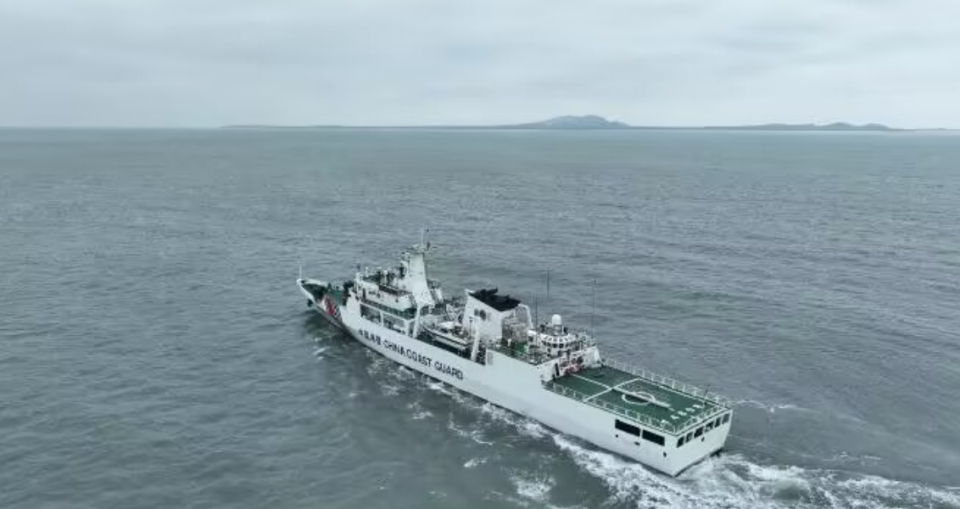 继2月20日,大陆海警8029号执法舰驶入金门所谓的"限制水域"内,最近时