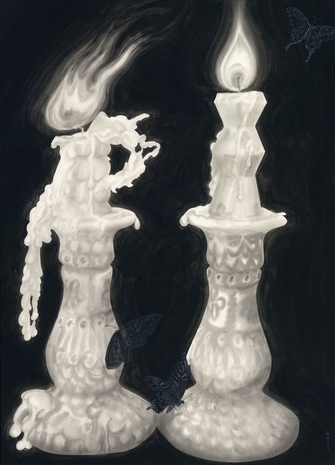 "光晕——沈采x刘禹君双个展"在大千画廊开幕