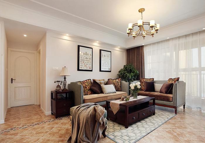110平暖色北美风全屋充满复古特色,温馨简单就是好的