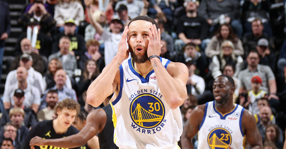 手感来了防不住库里末节5记三分率队大胜