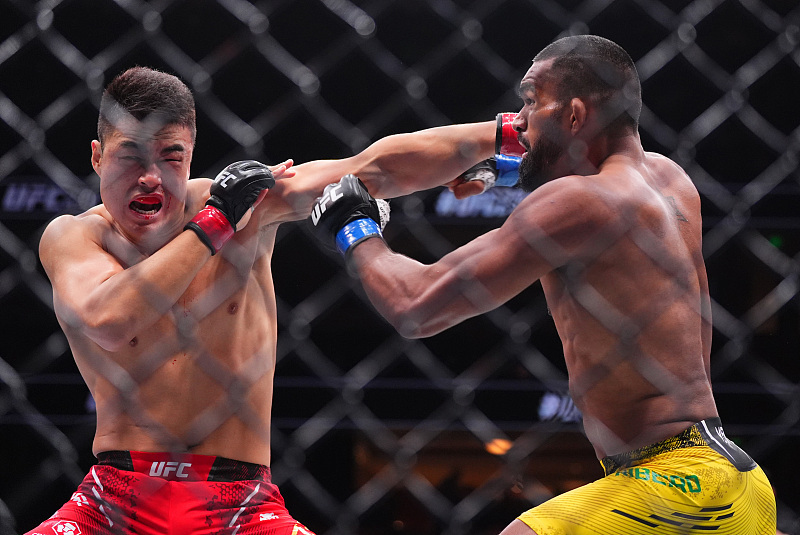 中国ufc大级别也有高手下山虎张名扬三记重拳ko里贝罗赢得首胜