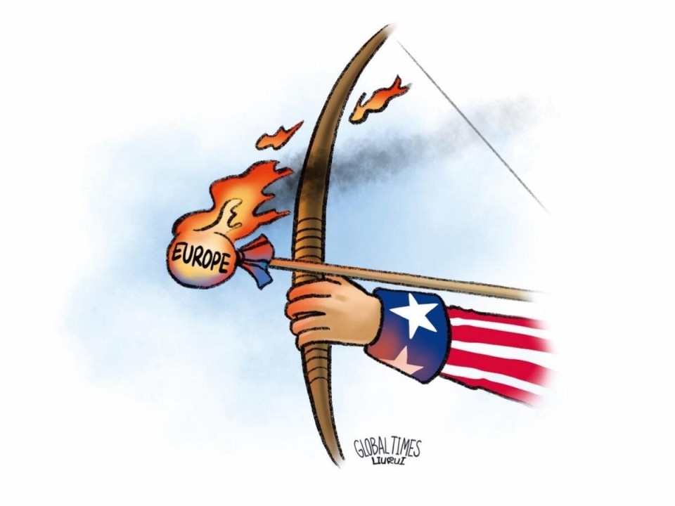 美国挑唆,法德互相算计:制裁中国的大棒,连自己人一块敲打了