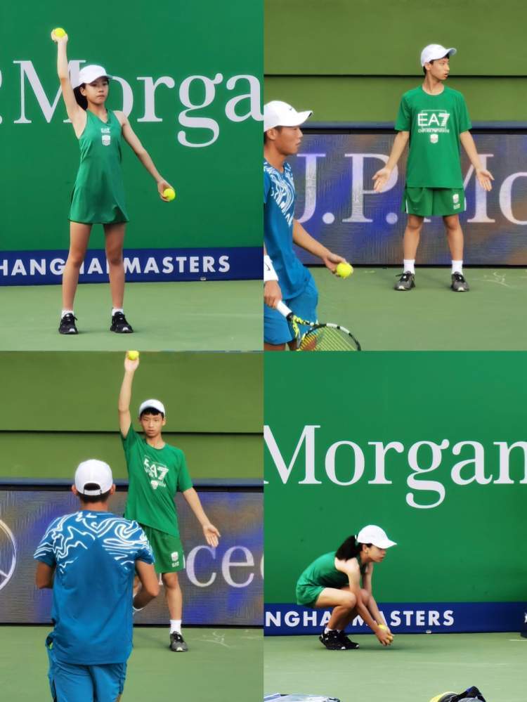网球小将们已经准备好了!记上海大师赛上的双胞胎球童