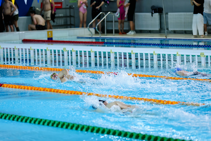 亚运场馆公益先行,黄龙游跳馆迎来今年第一场游泳接力赛