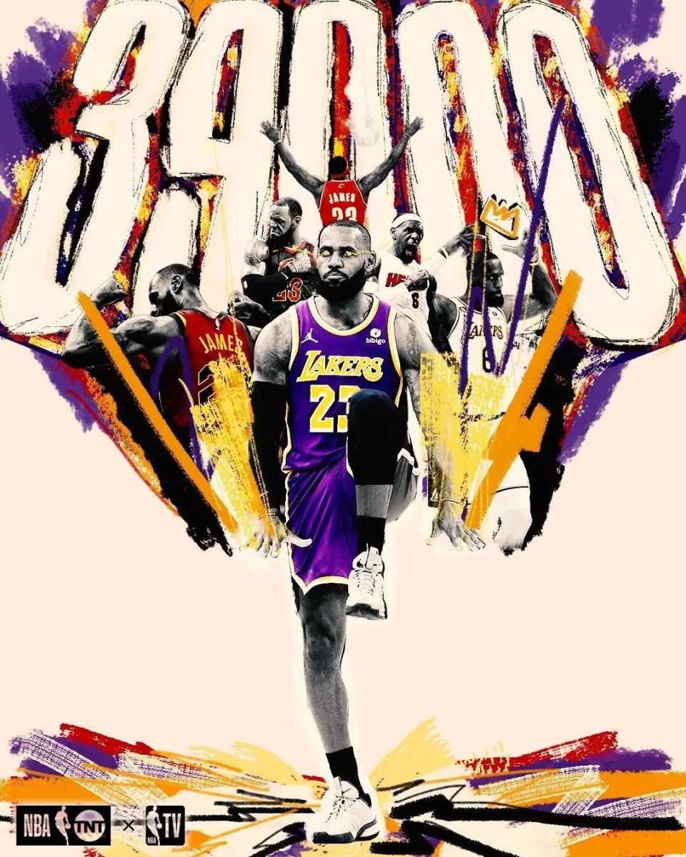 虽然詹姆斯早已成为nba得分王,之后的每一分都在创造历史,但每当遇到