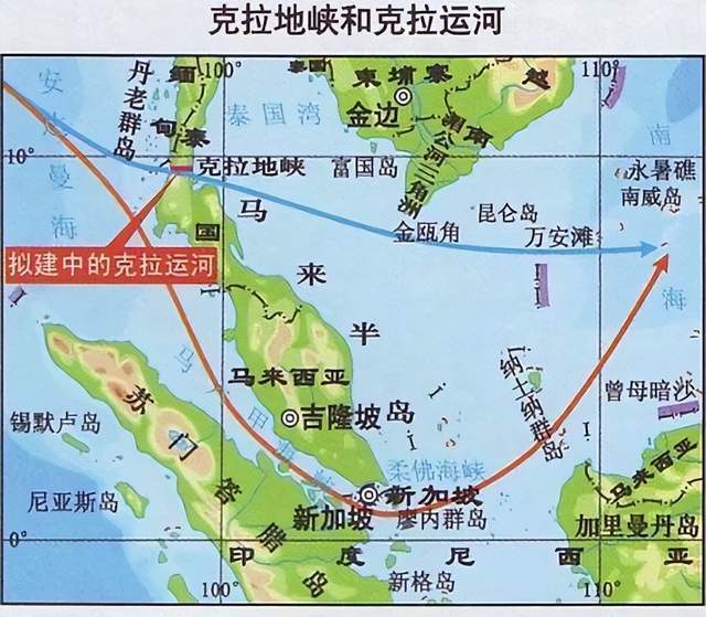所谓的"克拉地峡",其实是泰国南部的一段狭长地带,北部连接中南半岛