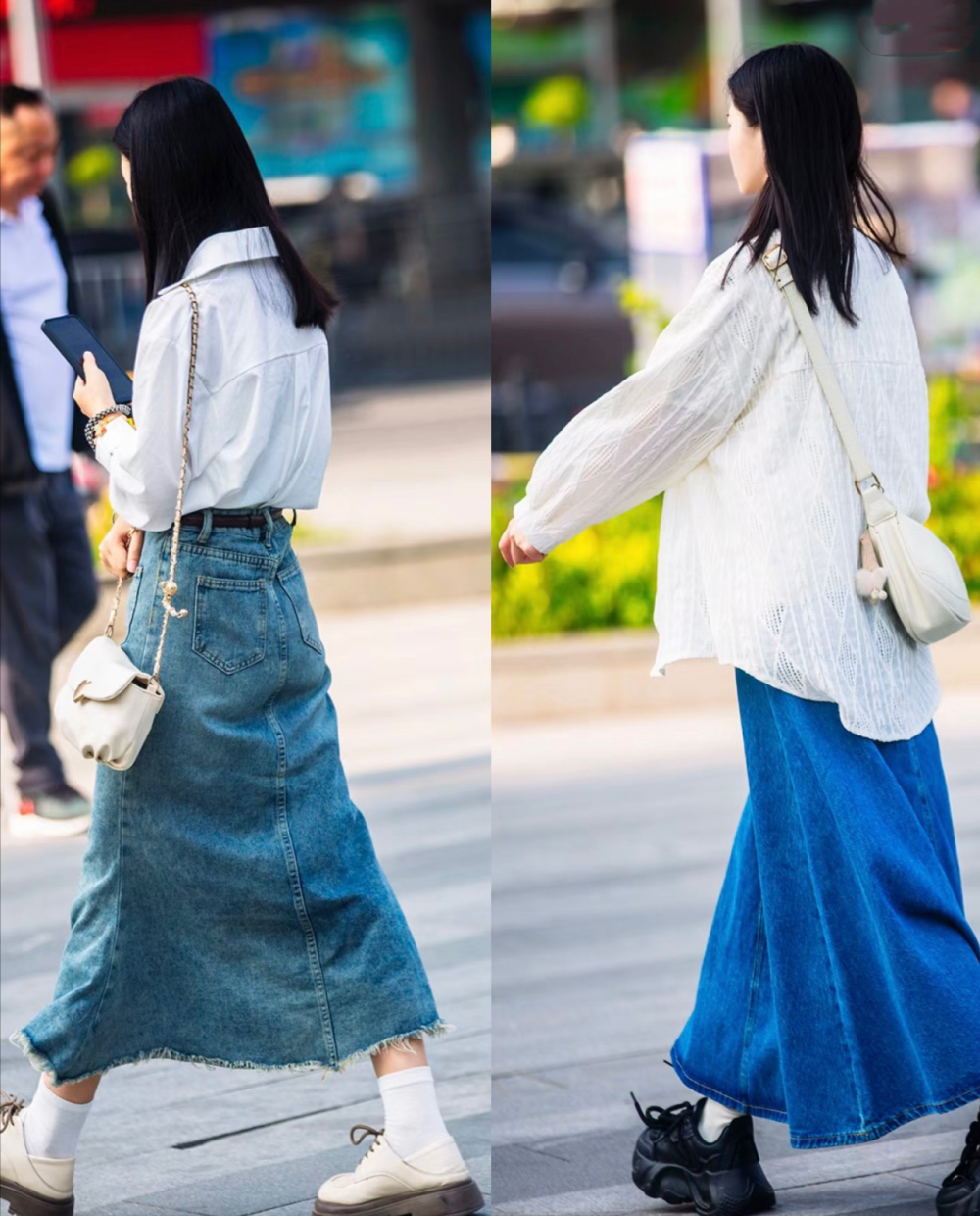 夏季衬衫有多火,看街拍就知道了,多种搭配时尚洋气!