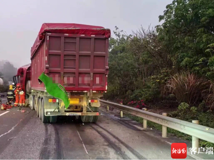 现场触目惊心海南交警公布2起涉高速公路典型亡人事故