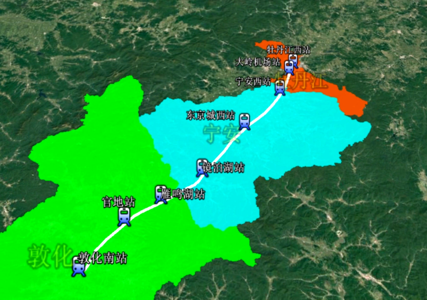 牡敦高鐵而2024-2025年東北的地區有望開工的高鐵則只有長遼通高鐵和