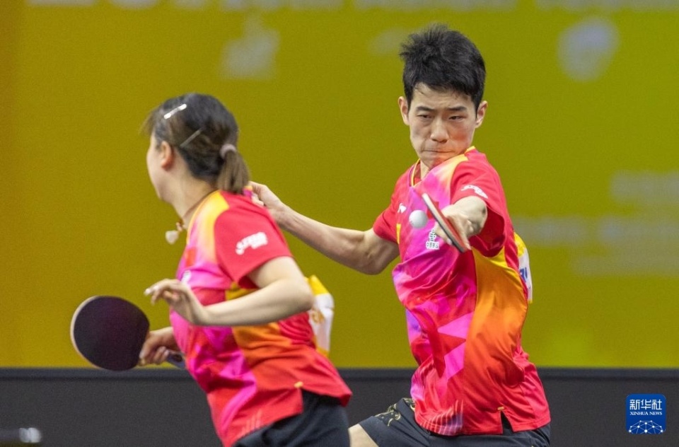 乒乓球——亚洲青少年锦标赛:陈俊菘/纵歌曼u19混双夺冠