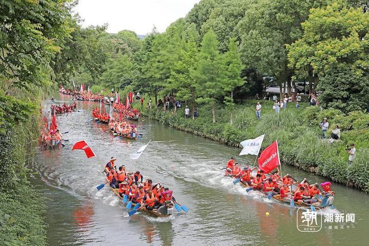 杭州蒋村龙舟奋楫迎端午