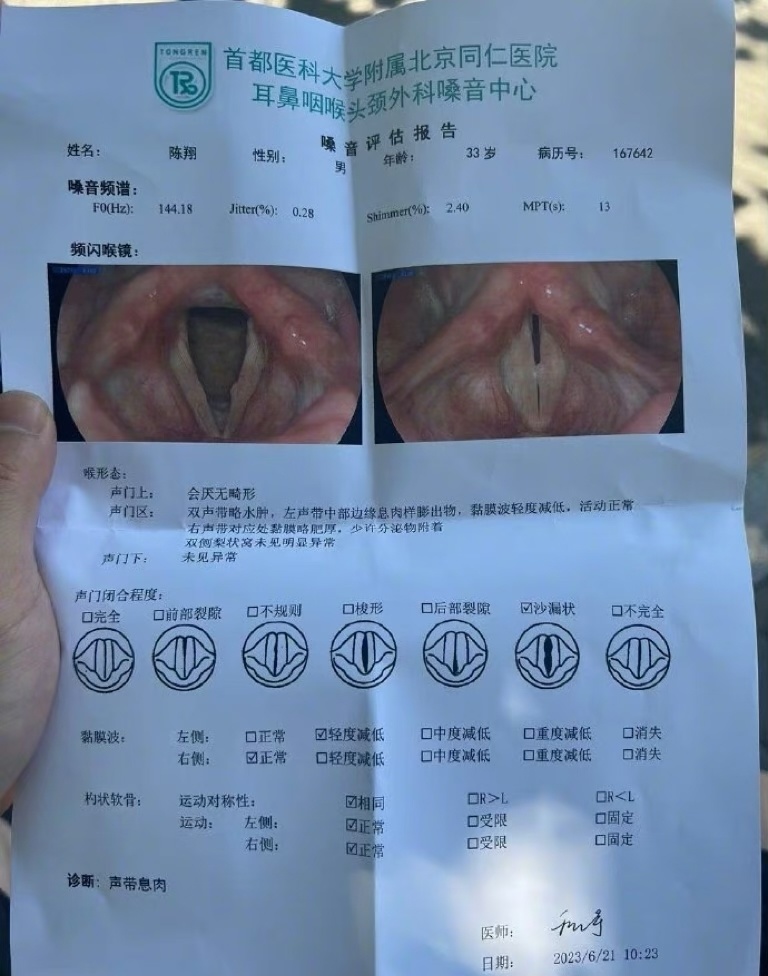 嗓子长息肉的症状图片