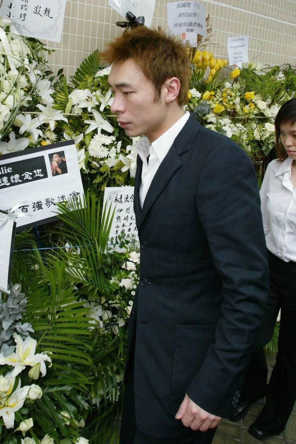 2003年,张国荣葬礼上