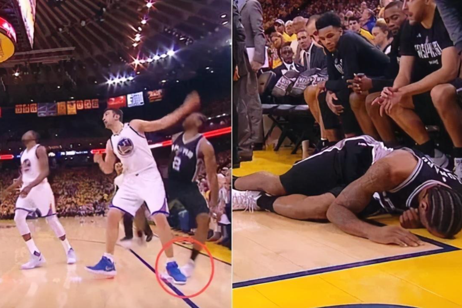 这家伙上榜的原因很简单,2017年勇士对战马刺的季后赛垫脚科怀