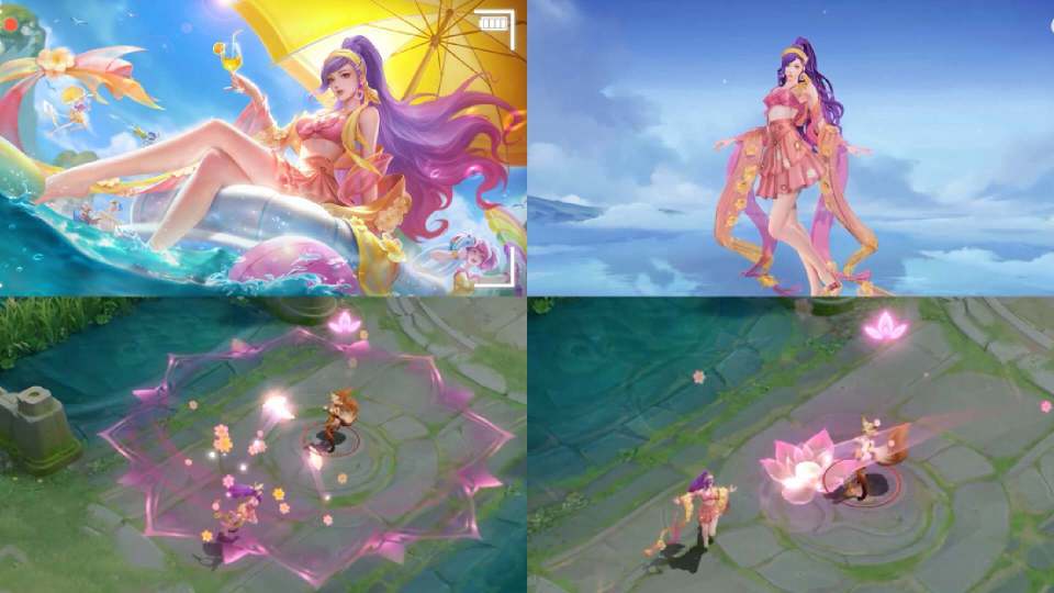 2024年首款泳装皮肤已经正式公布,也就是貂蝉的泳装皮肤.