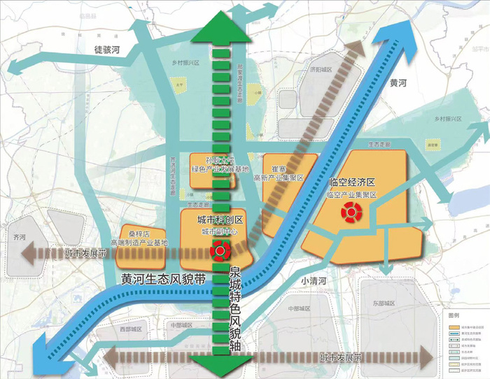 济南起步区两片区详细规划公示,首个主城空间地区中心亮相