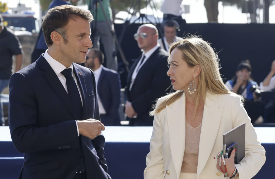 馬克龍、梅洛尼又吵吵起來了