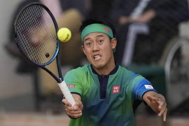 日本老将锦织圭成为法网赛史最年长的在男单正赛赢球的亚洲球员