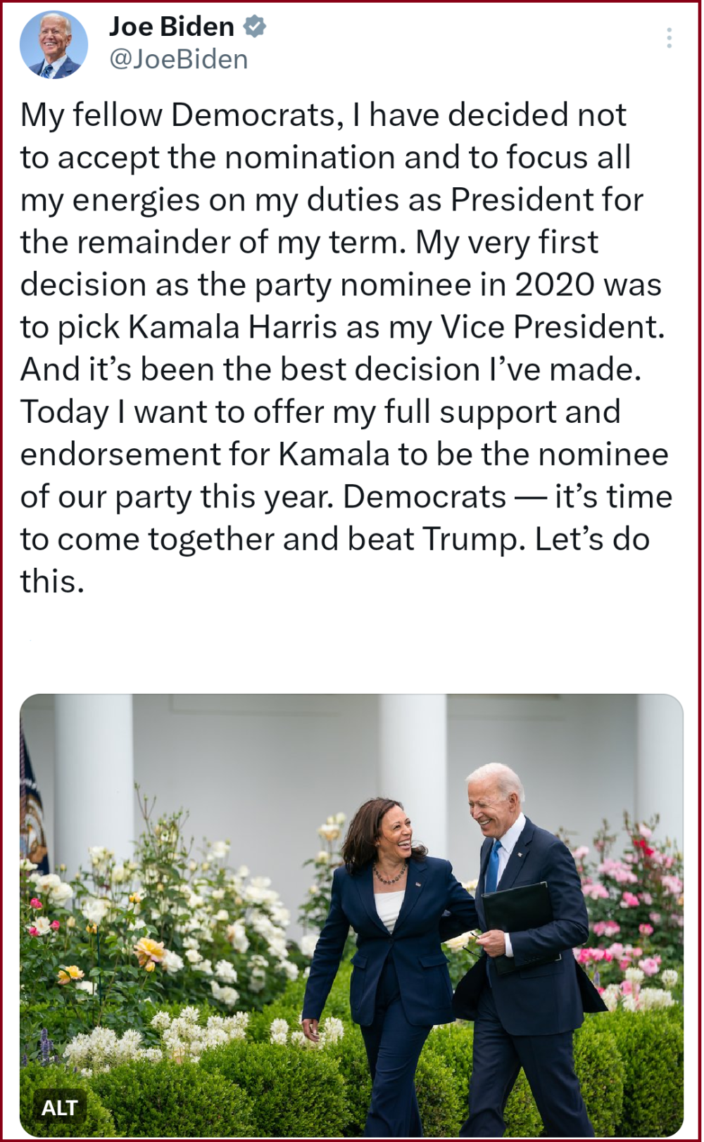 拜登宣布放弃连任后,美众议长扬言:他必须立即辞职!