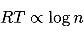 RT \propto \log n