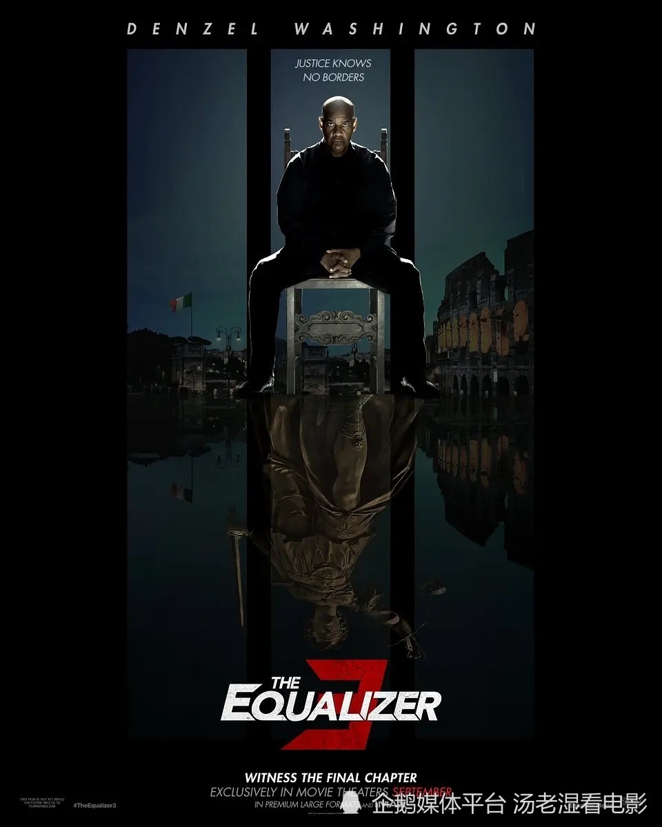 丹泽尔·华盛顿新片《伸冤人3》发布首款海报,麦考尔再度回归