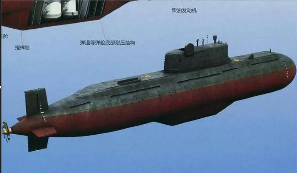 长城201潜艇:它的垂直发射装置真大,不愧是巨浪导弹的"摇篮"
