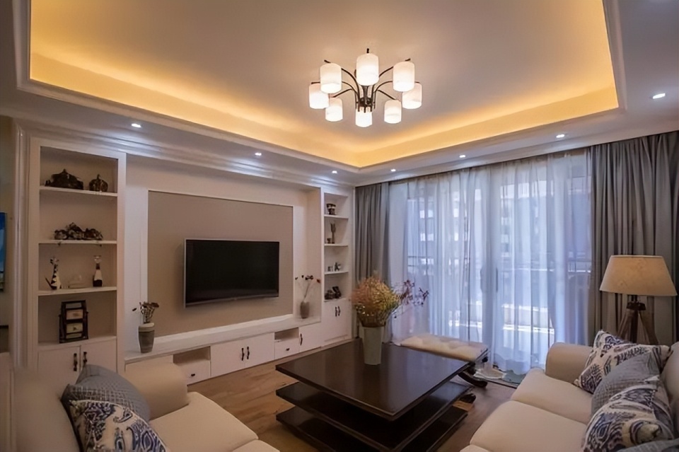 128平方米简约装修,电视背景墙效果惊艳,亲戚都赞钱花得值!