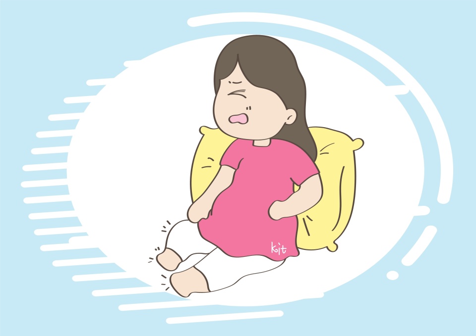 孕妇水肿卡通图片