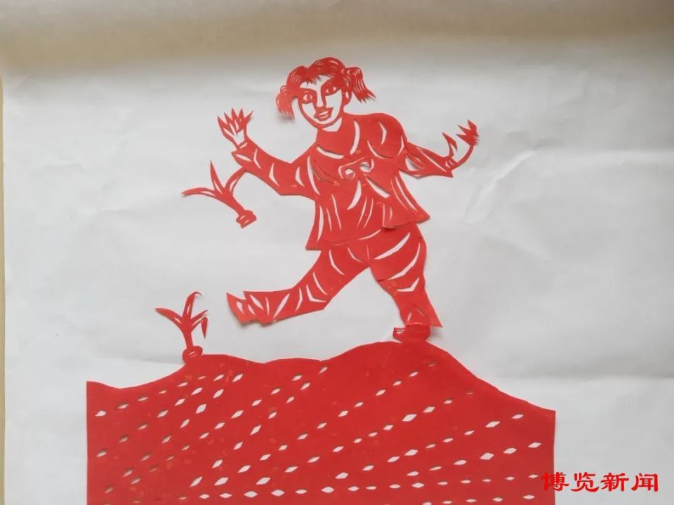 高青:剪纸里的"六一"