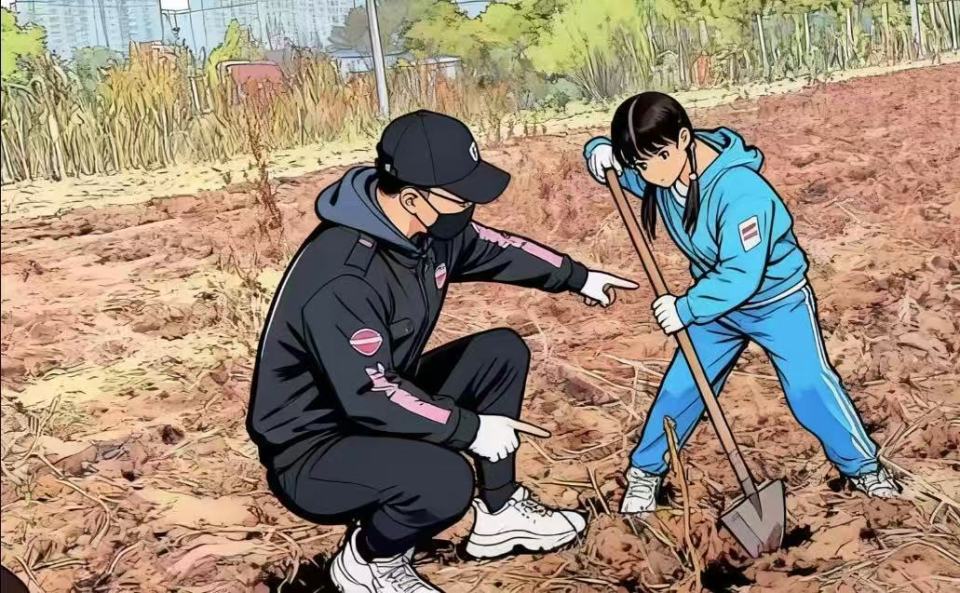 汪峰陪女儿下地干活，9岁醒醒个子高挑像章子怡，扛白菜捡红薯一点不矫情_腾讯新闻