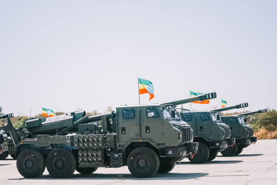 埃塞俄比亚整合苏制火炮 将中国wz551装甲运兵车改装成自行榴弹炮