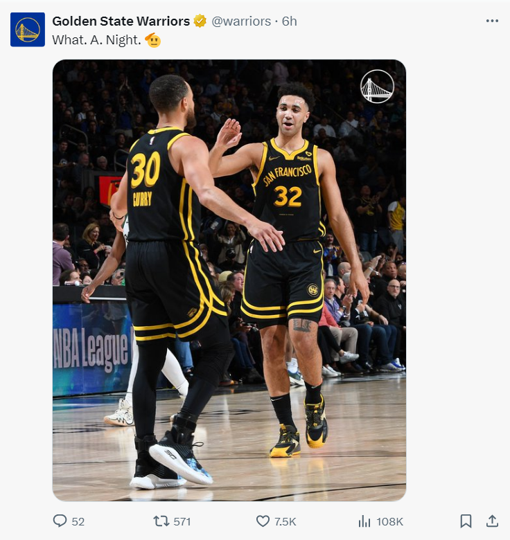 勇士官推也晒出库里与tjd的合影,tjd今年24岁,身高只有2.