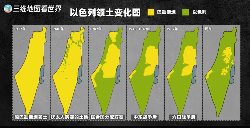 为什么22个阿拉伯国家围堵以色列以色列的面积还是越来越大
