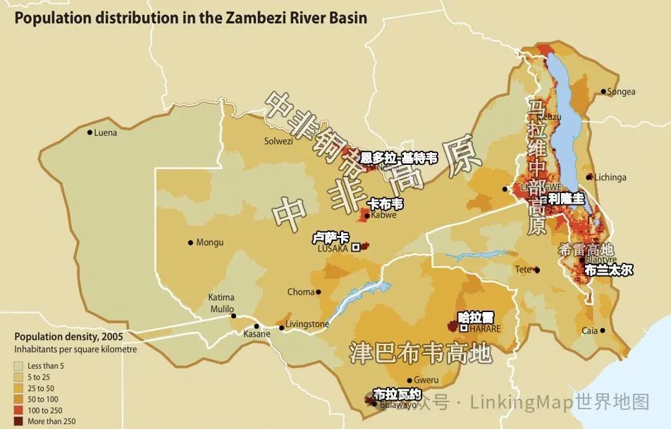 赞比西河地图位置图片