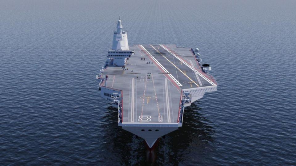 10万吨级核航母同时开建!台媒:中国南北各造一艘,舷号20和21_腾讯新闻