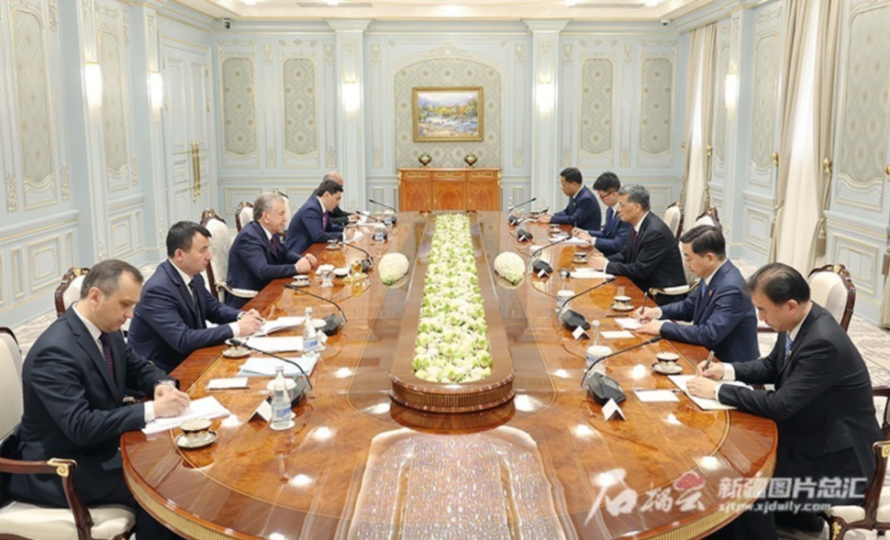 重要背景下，新疆党委书记马兴瑞带队出国会见三国总统