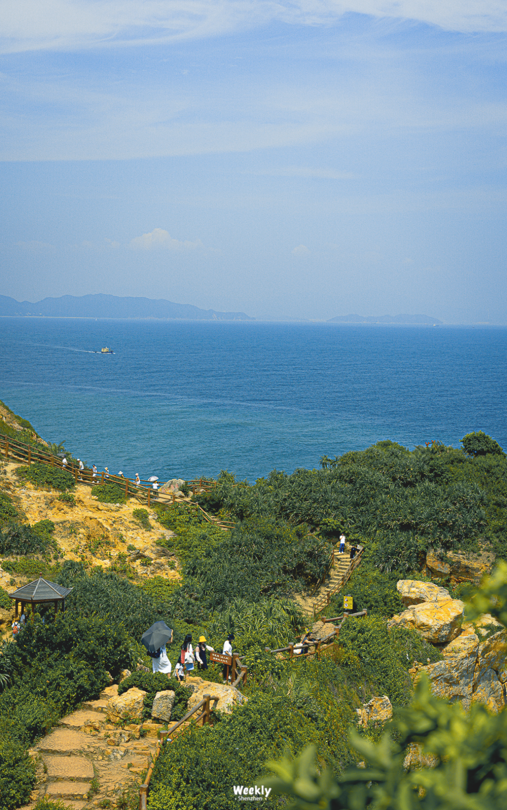 大梅沙风景照图片