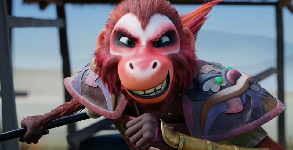 与经典的美猴王形象相比,网飞版的猴哥太丑了,像"大马猴版大圣"