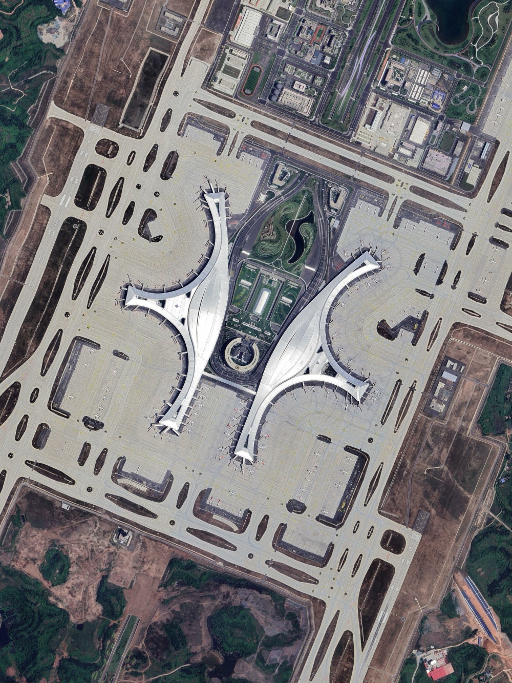 成都天府国际机场航拍图片