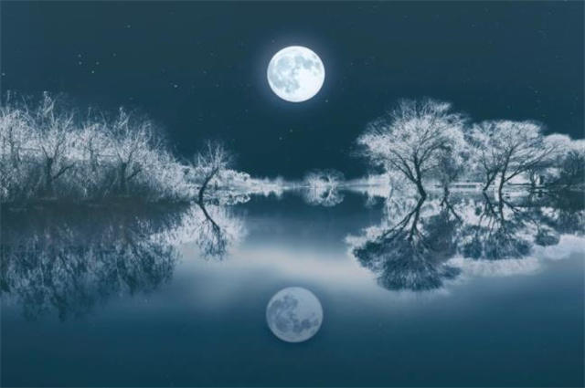 腊月十五明月美诗六首吹灯窗更明月照一天雪