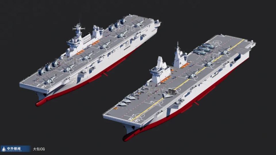 中国076两栖攻击舰初见雏形,带弹射器的小航母到底用来干吗的?