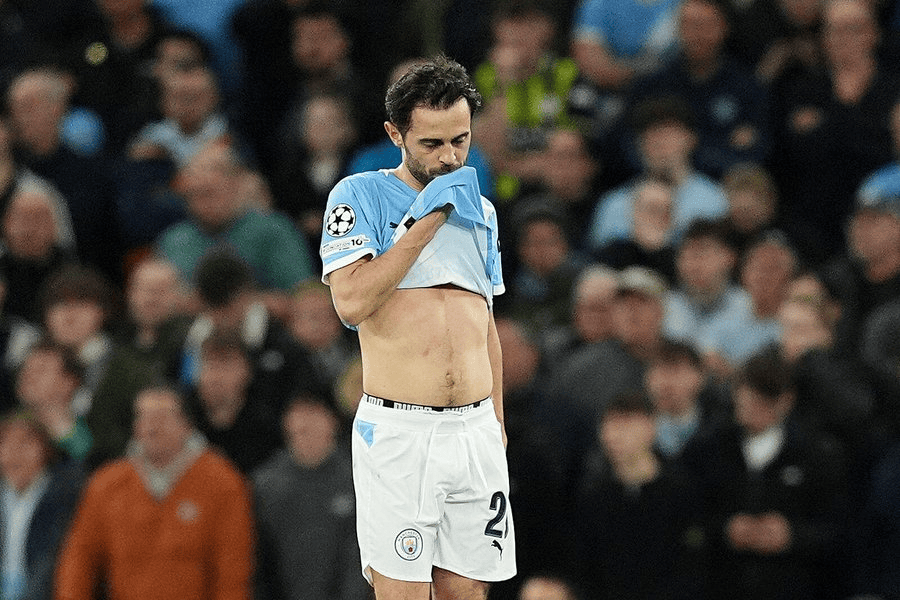 僅出戰20分鐘，B席成曼城在歐冠賽場最快吃到紅牌的球員